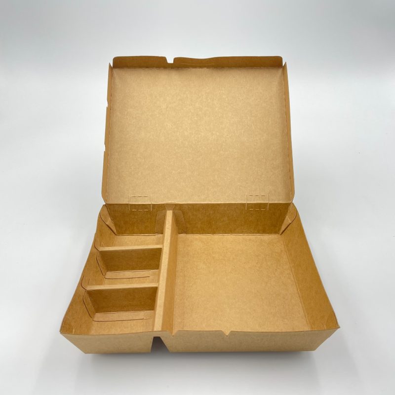 4-Compt 1000ml Kraft Paper Box